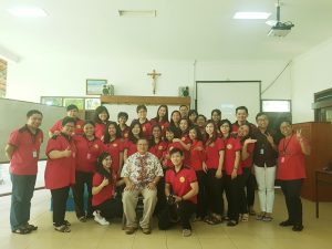 Seusai sesi bersama RP. Thomas Salimun Sarjumunarsa, SJ.