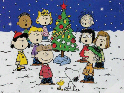 A-Charlie-Brown-Christmas-merry-snoopy-singing-in-snow-animation-Xmas-tree-snowing-animated-gif