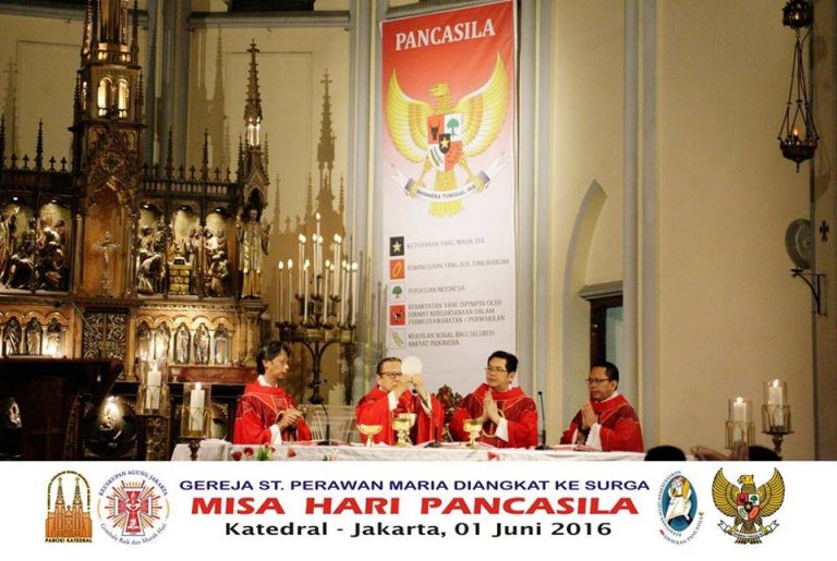 Gereja Katolik di Jakarta, Tangerang dan Bekasi Serentak Merayakan Hari Lahir Pancasila