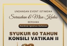 Sarasehan dan Misa Kudus Syukur Anugerah 60 Tahun Konsili Vatikan II